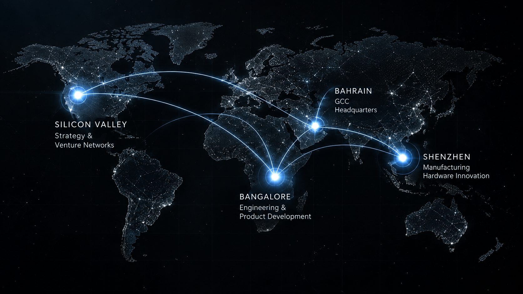 Global network map